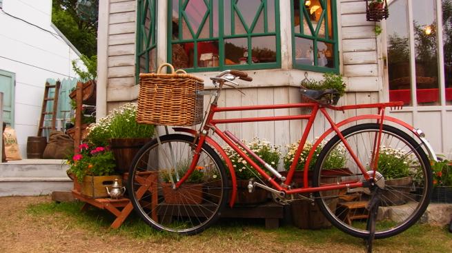 パン屋さんの自転車